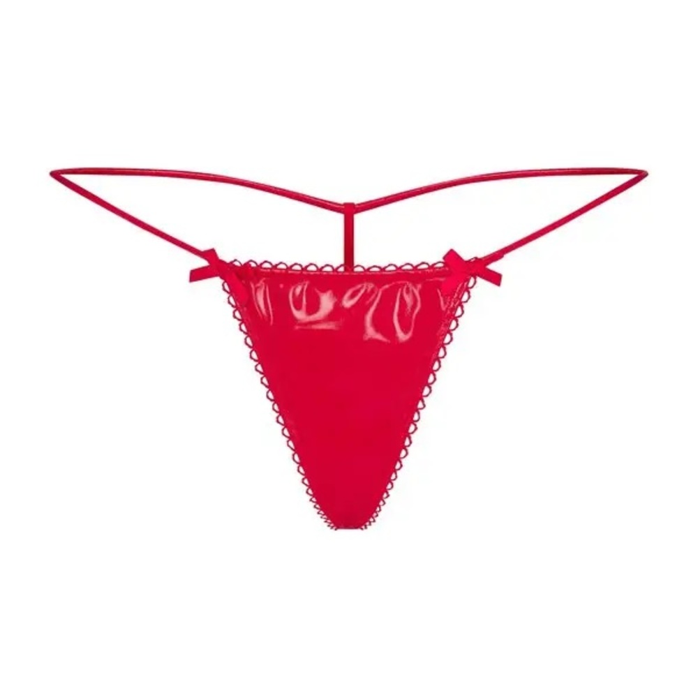 ISO Vinyl Micro Thong XXS/XS/S - Red.